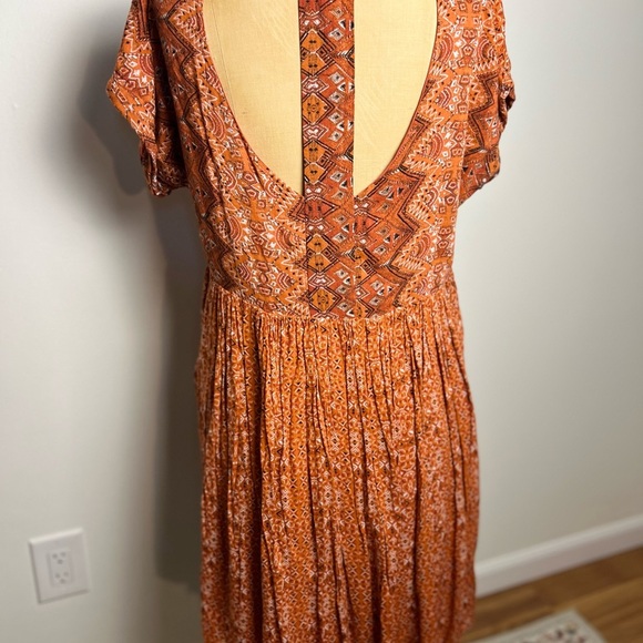 Free People boho women’s pullover short sleeve dress size small - Picture 4 of 7